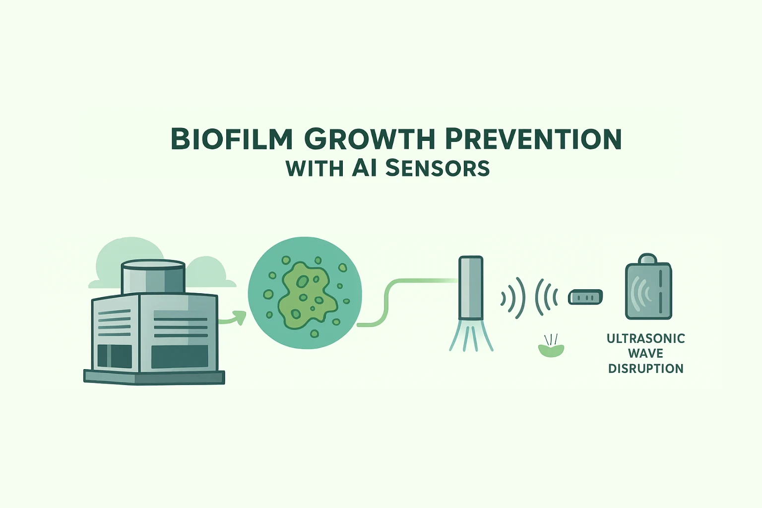 Biofilm Growth Prevention with AI Sensors